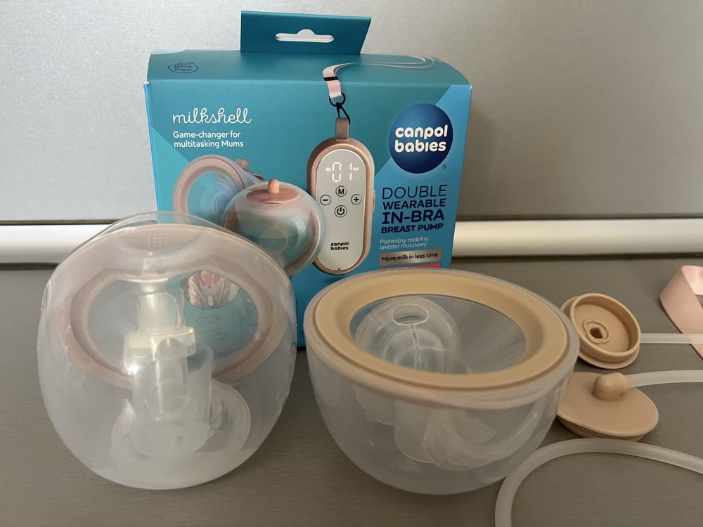 CANPOL Електрическа помпа за кърма двойна HANDS FREE MILKSHELL
