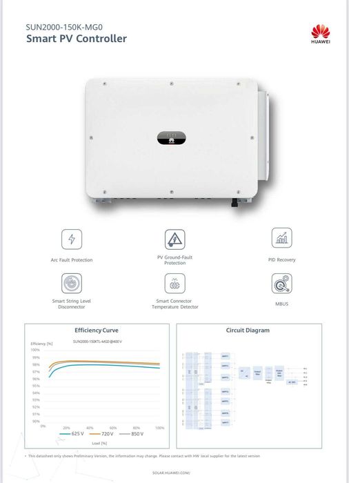 Huawei 150kw on grid global version