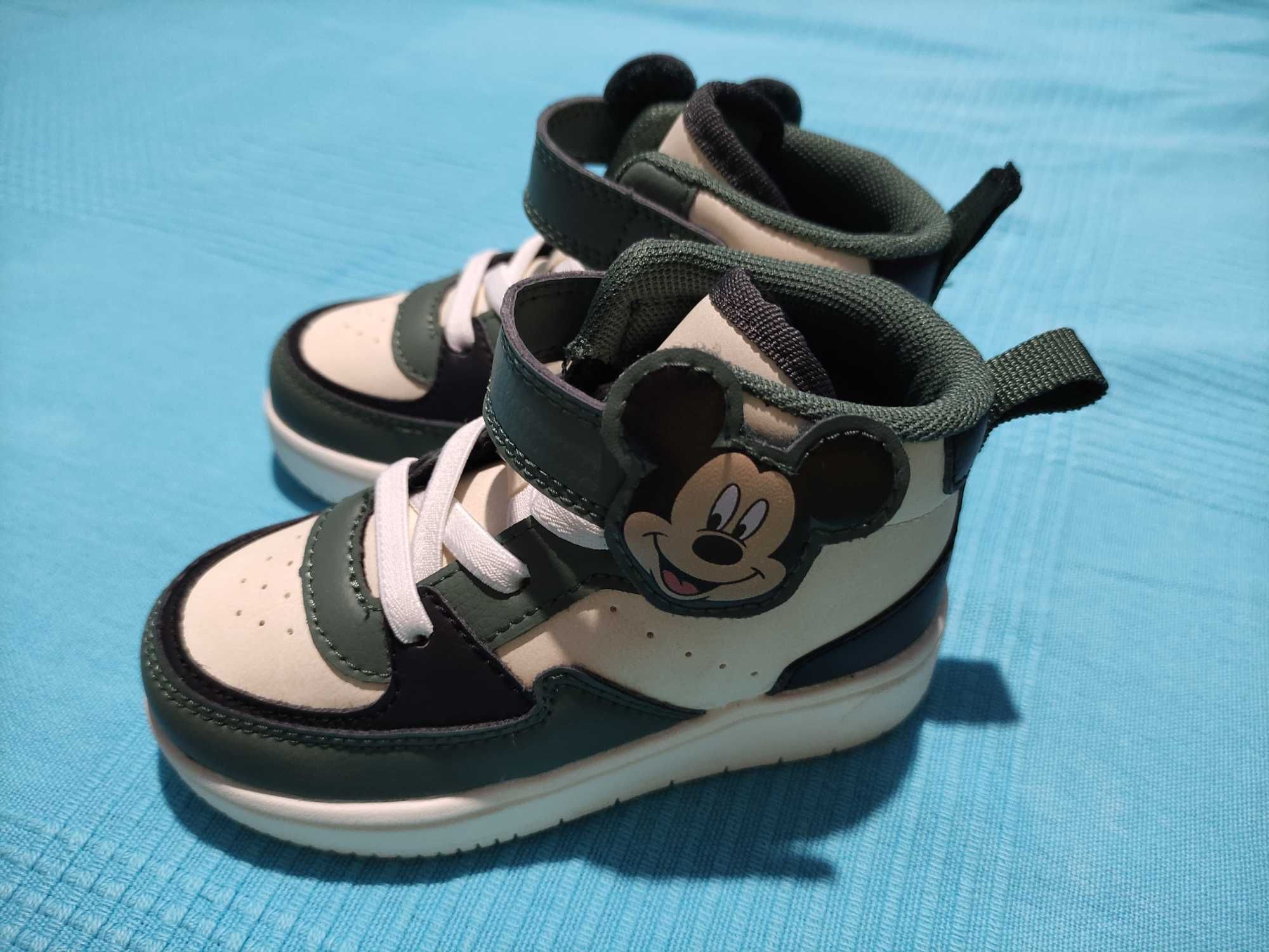 Детски обувки НМ с Мики Маус, 24 номер, Високи детски кецове Н&М, HM