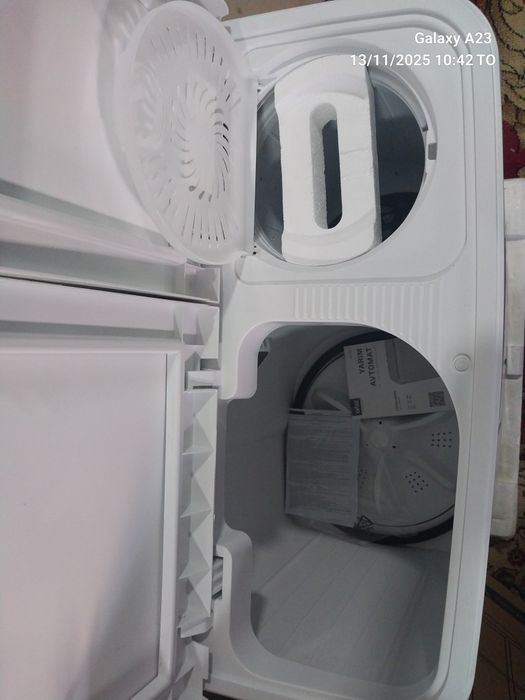 Yangi ishlatilmagan kir moshina