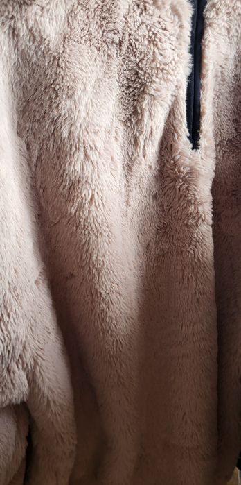 Пухкав суичър с качулка asos design цвят Пепел от рози