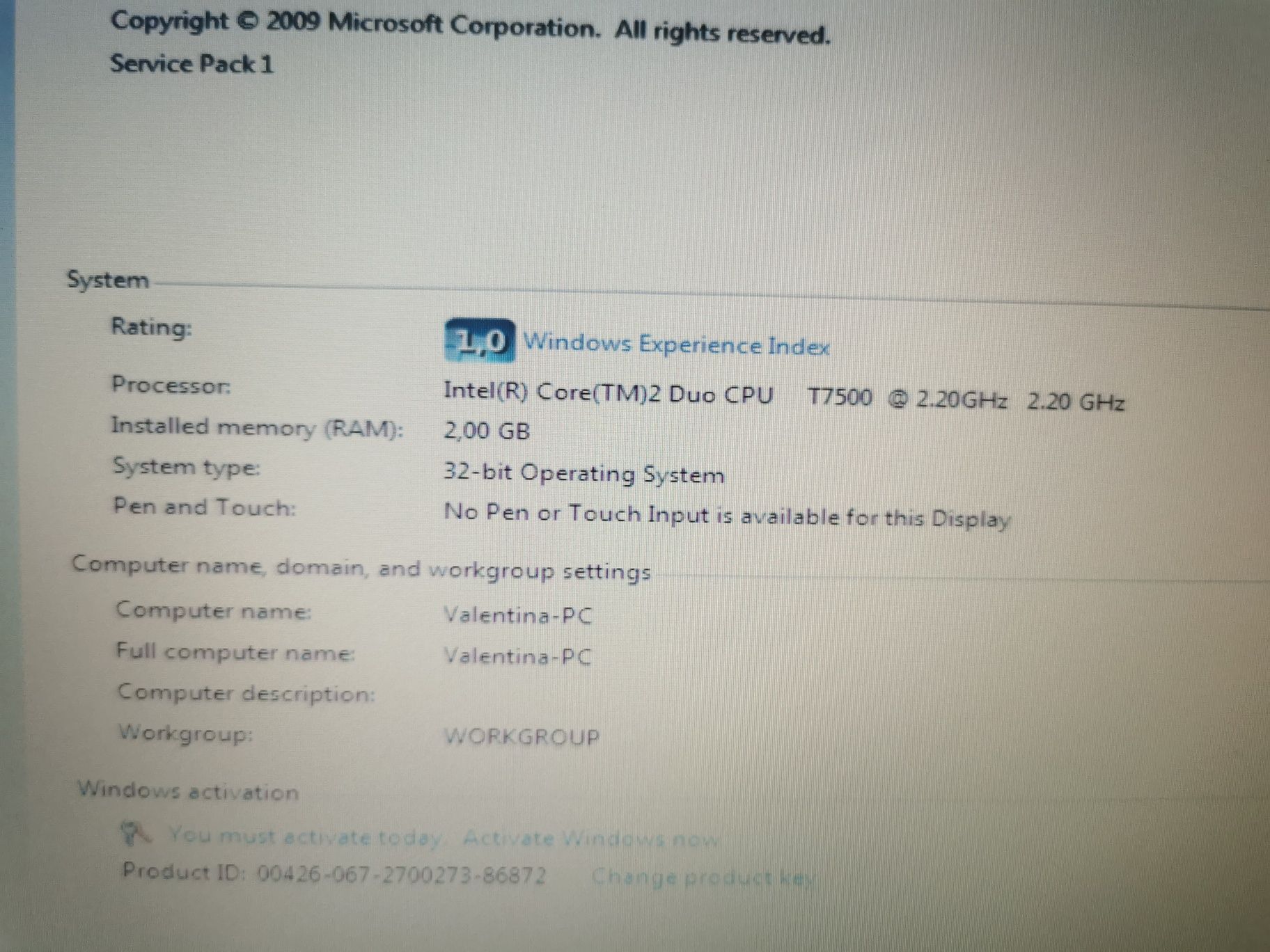 HP 6910p лаптоп с Windows 7