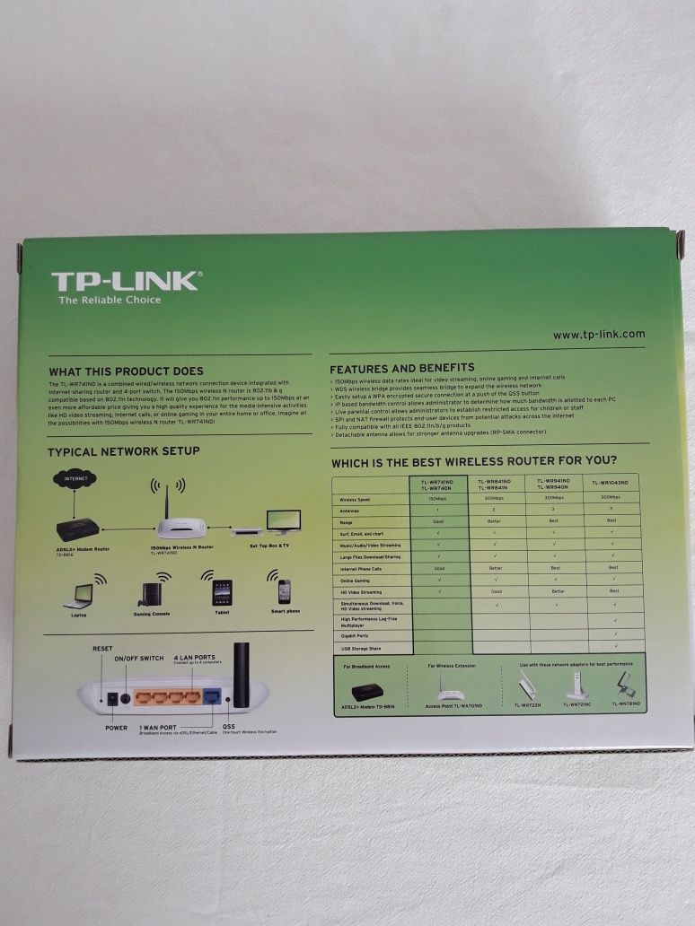 Безжичен рутер N TP-LINK