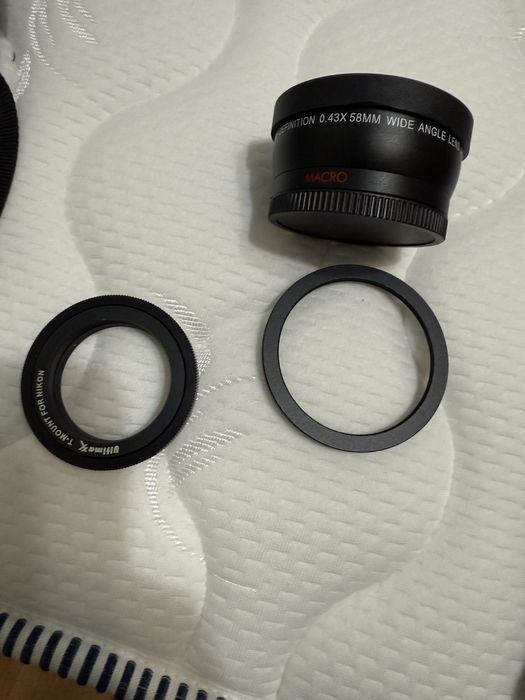 Nikon D7500 Фотоапарат с 3 обектива и екстри