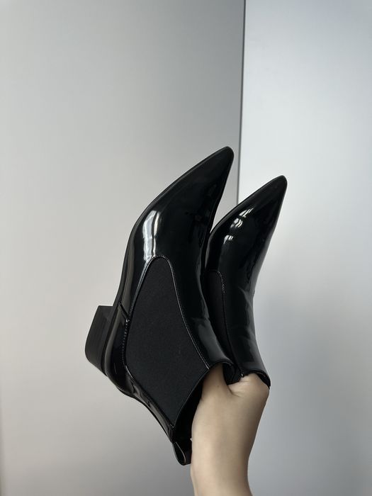 ZARA НОВЫЕ осенние полусапожки лаковые