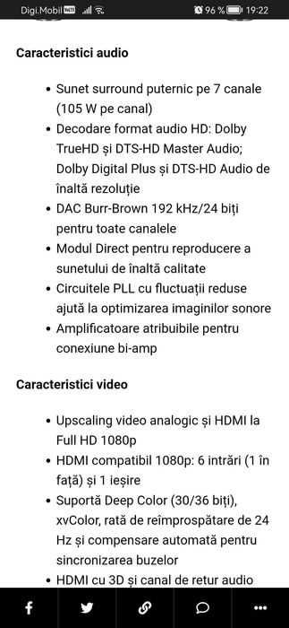 Yamaha-natural sound AV receiver