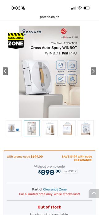 Работ за почистване на прозорци Ecovac WINBOT W1 PRO,