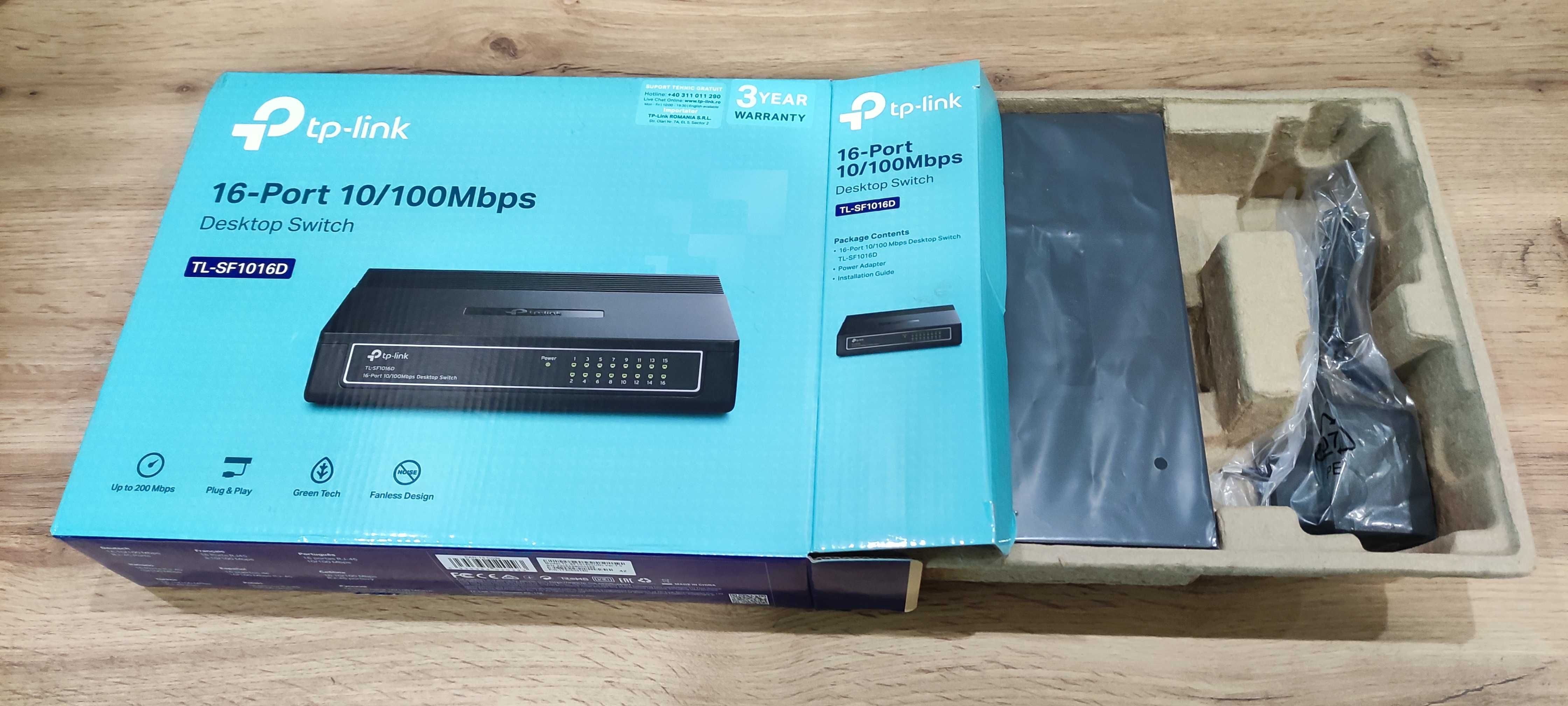 16-портов суич TP-Link TL-SF1016D