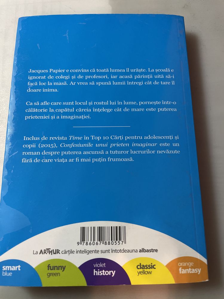 Cartea “Confesiunile unui prieten imaginar”-Michelle Cuevas