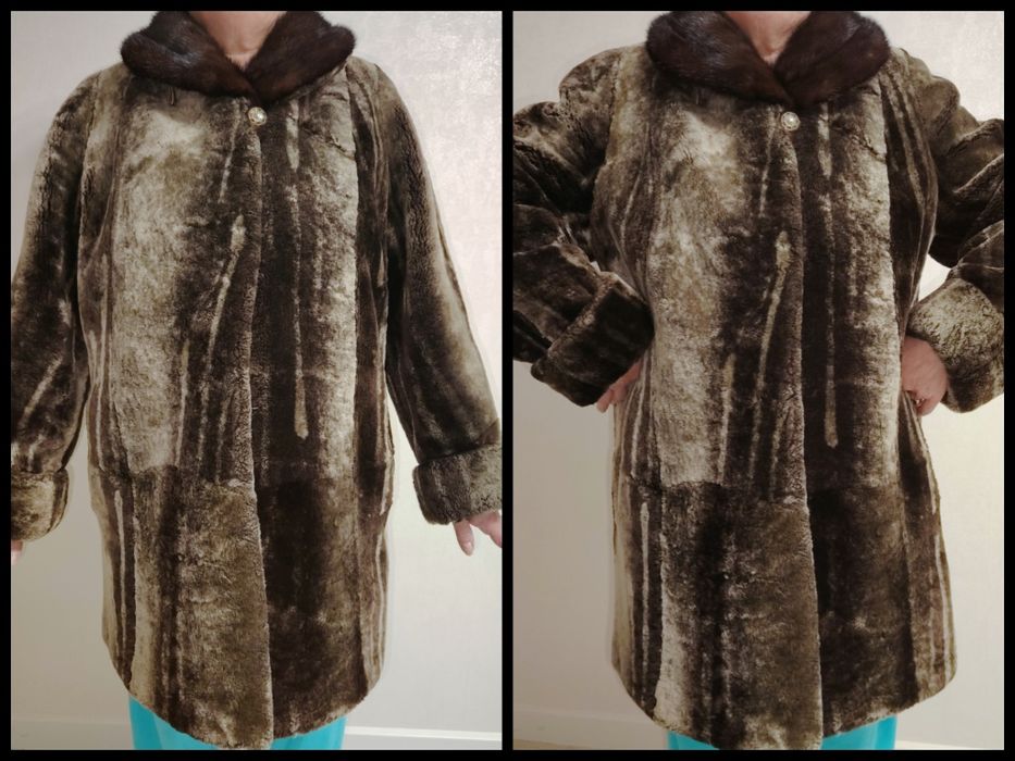 Мутоновая шуба, р. 50-52