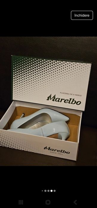 Pantofi cu toc piele