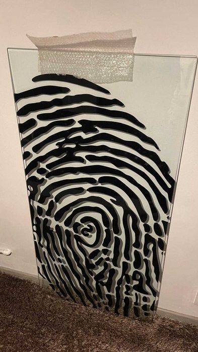 Blat de sticlă pentru birou, 148cm x 78cm