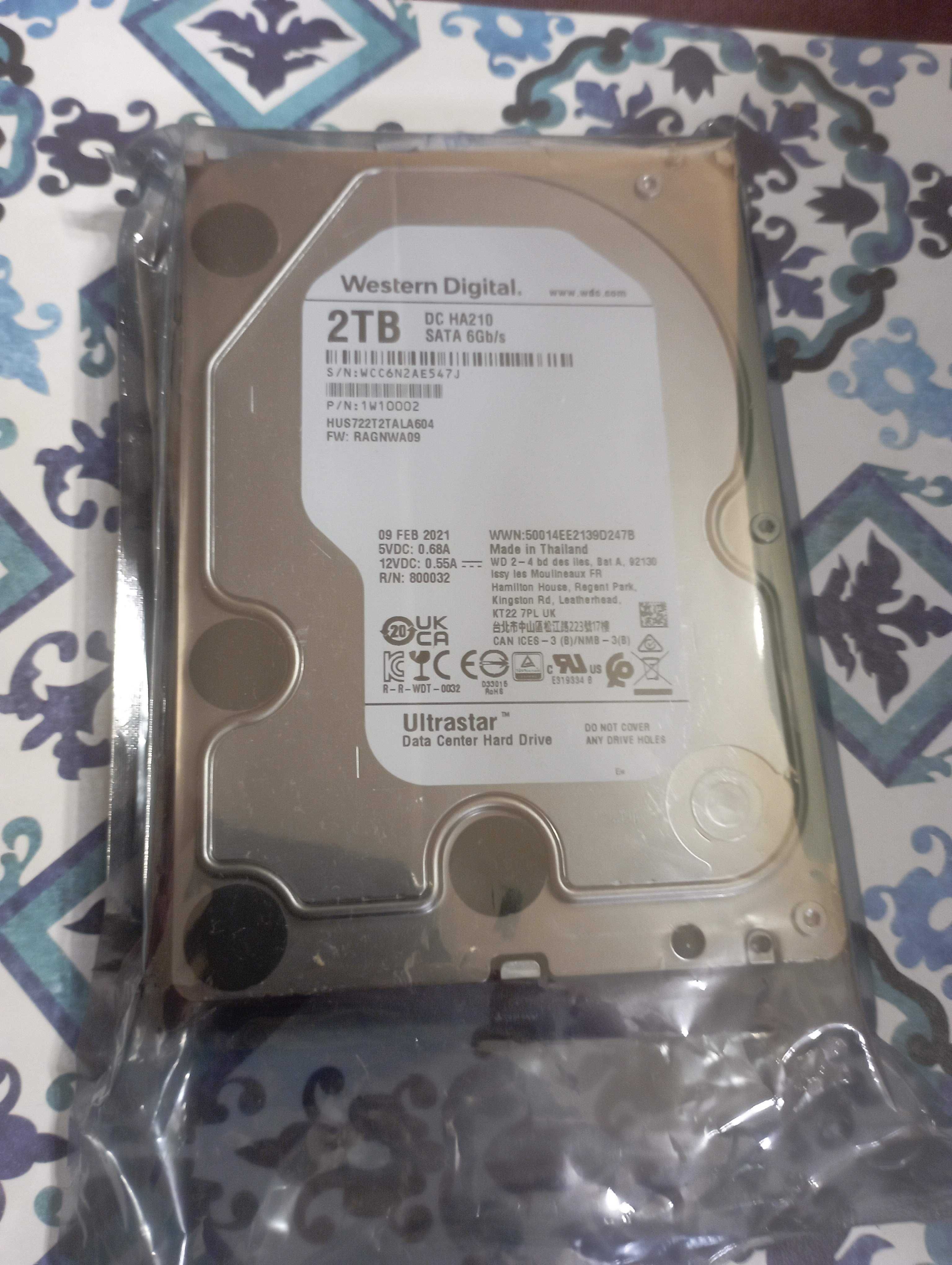 5 БР - Хард диск WD Ultrastar 7K2, 2TB, 7200rpm, 128 MB, SATA III