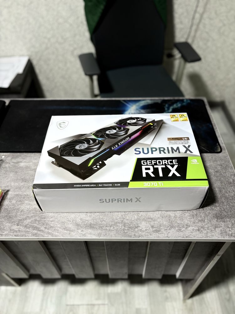 Видеокарта MSI rtx 3070 Ti suprim X GDDR6X