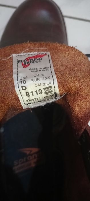 ghete red wing purtate de cateva ori