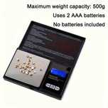 Cantar bijuterii capac negru 2 zecimale 0.01g - 500g LCD Iluminat