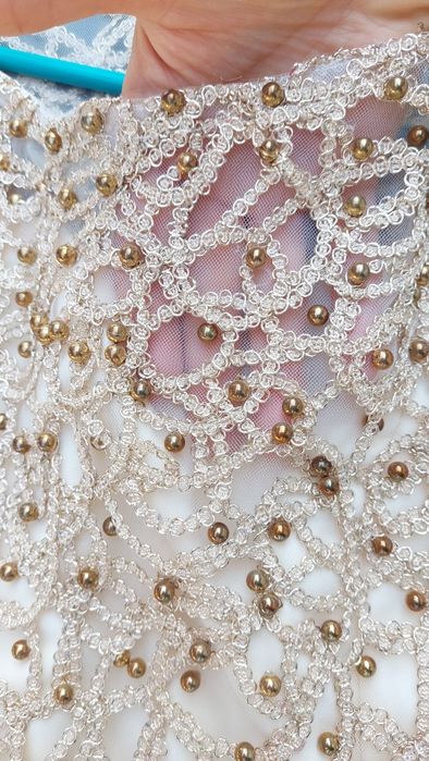 Rochie seara cu broderie S/M impecabila