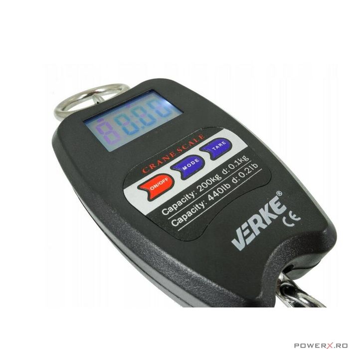 Cantar electronic, capacitate 0,5-200 kg precizie 100 g, Verke