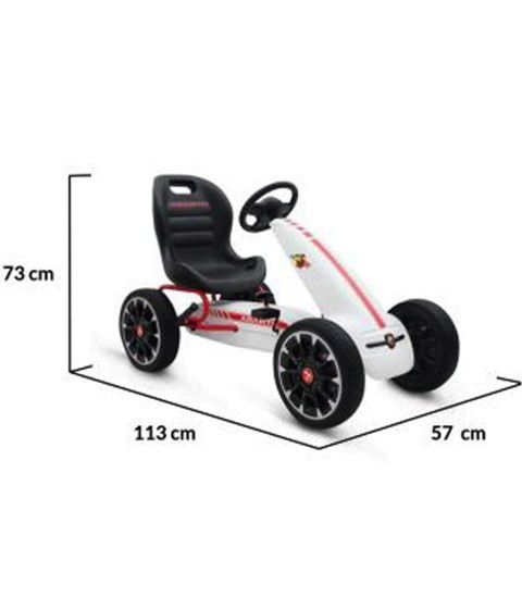 Kart / Cart cu pedale FIAT 500 Abarth