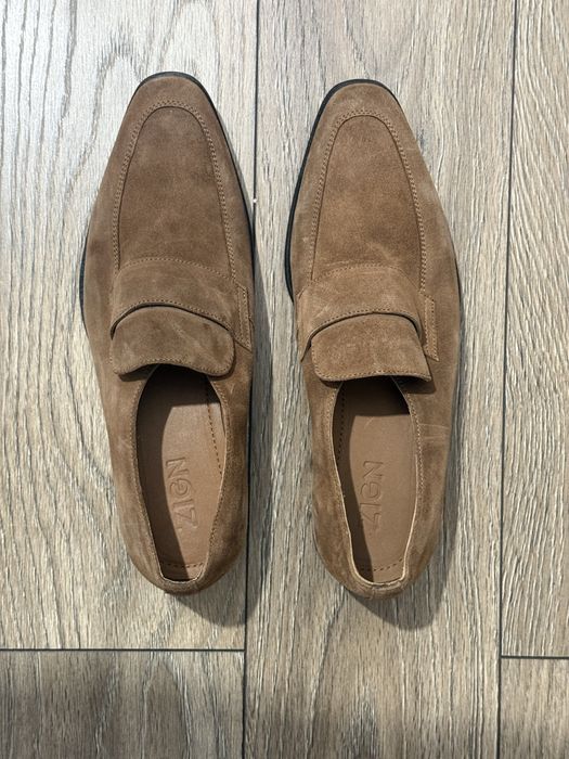 Mocasini piele intoarsa