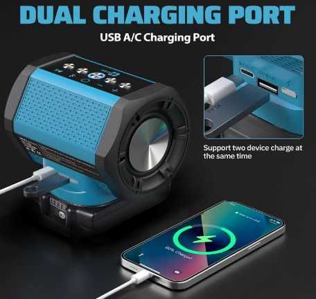 Bluetooth високоговорител, подходящ за Makita 18 V батерия
