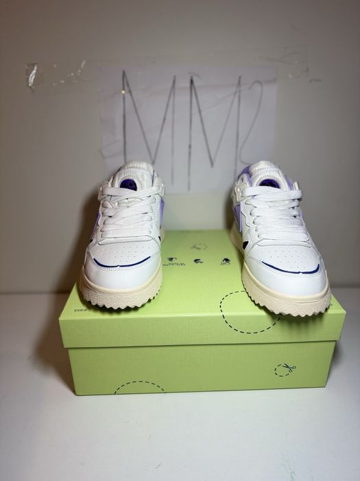 Adidasi/Sneakers Sponge Mid Top White an purple