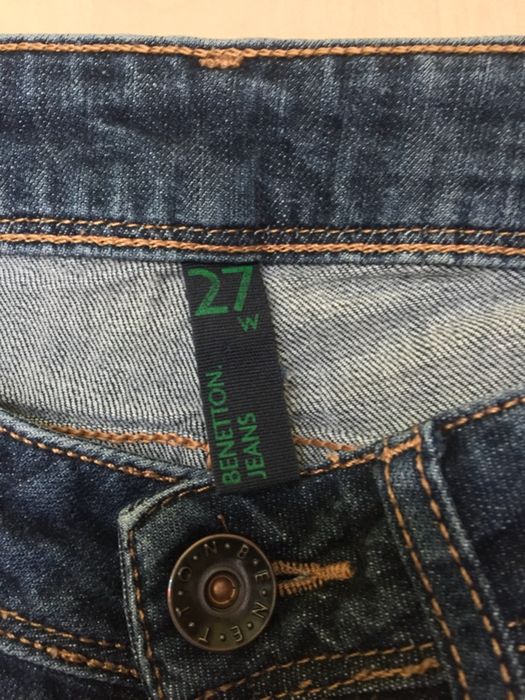 blugi drepti albastri