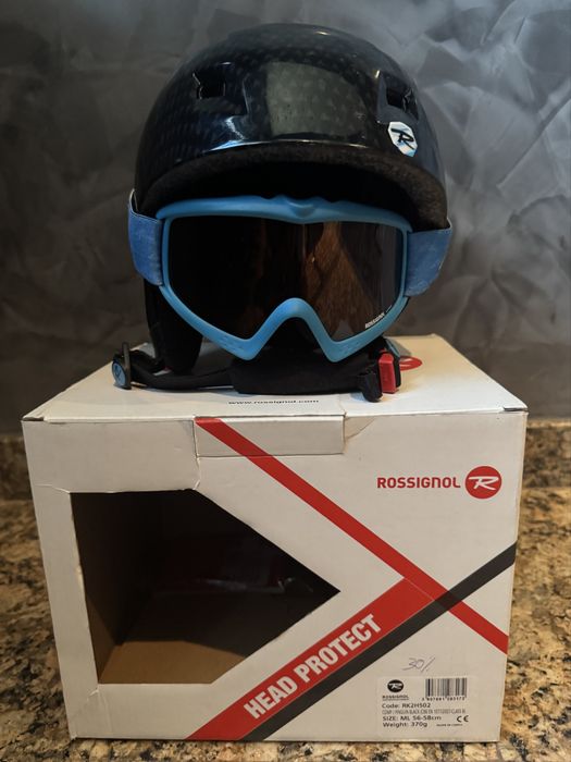 Детска ски каска с очила Rossignol