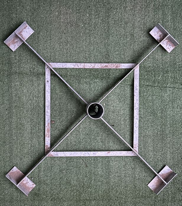 Umbrelă terasă 3,5 x 3,5 m – nouă, completă
