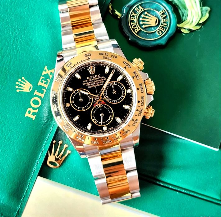 Rolex Daytona Aur Otel Acte 2023 Dial Negru 40mm Automatic