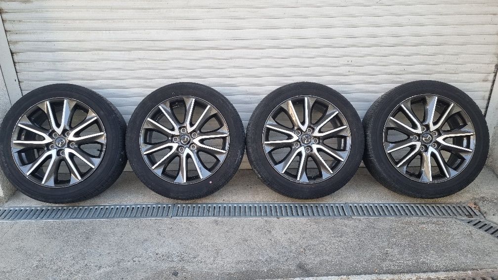 Jante Mazda Bicolore R18 5x114,3 cu anvelope vară 215/50R18 foarte bun