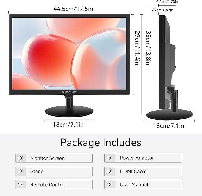 Monitor PC Thinlerain de 19 inch, 1440x900, afișaj LED