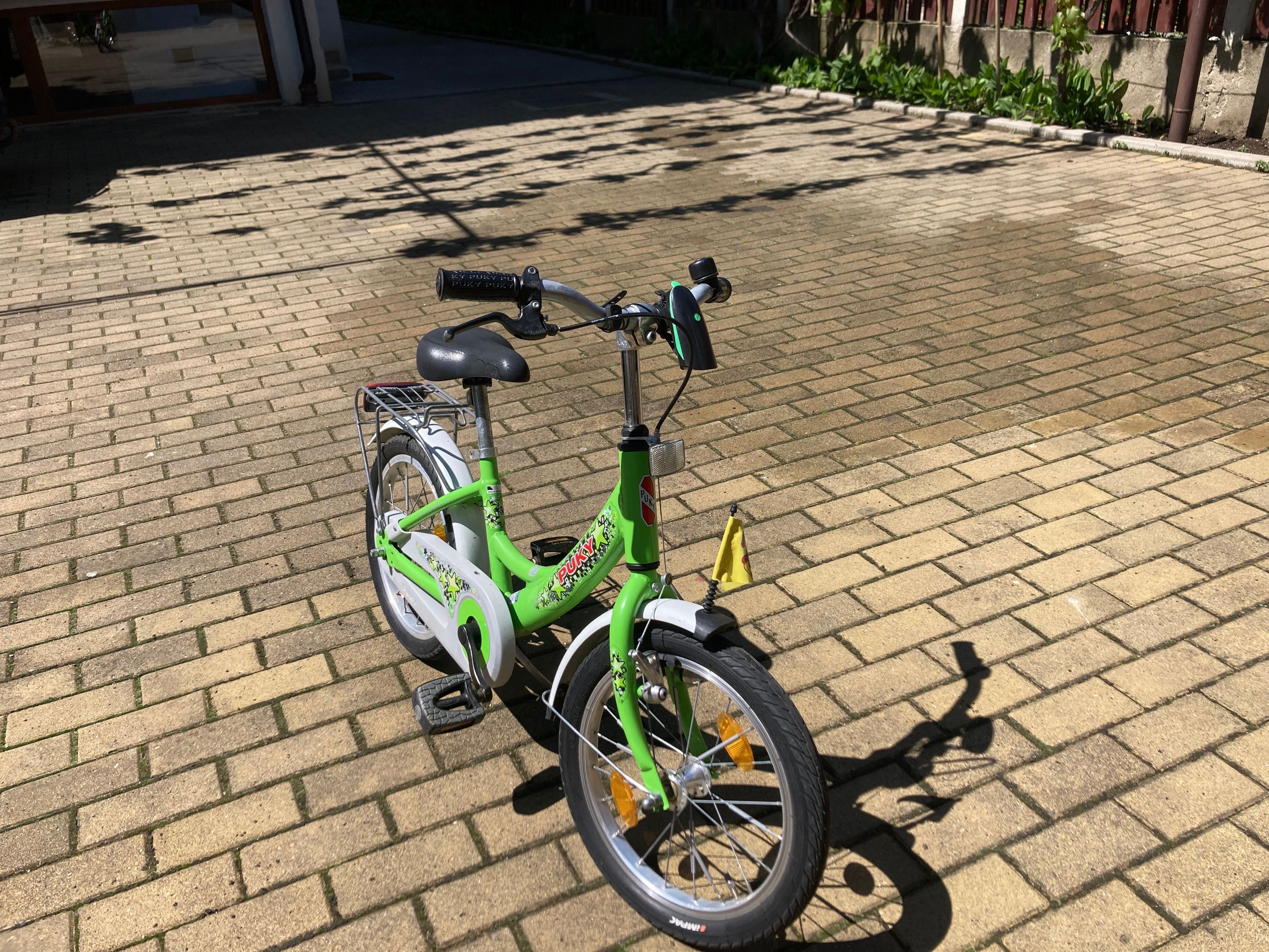 Bicicletă pentru copii 16’ PUKY ZLX 16 ALUMINIU, Verde