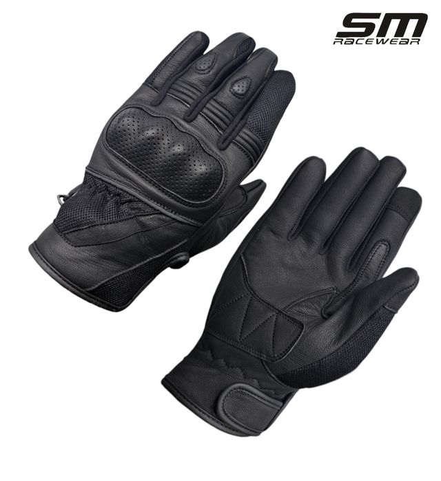 Manusi moto piele naturala aerisite Aering marimi S, M, L, XL și 2XL