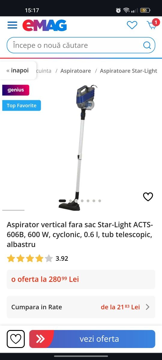 Aspirator vertical Starlight