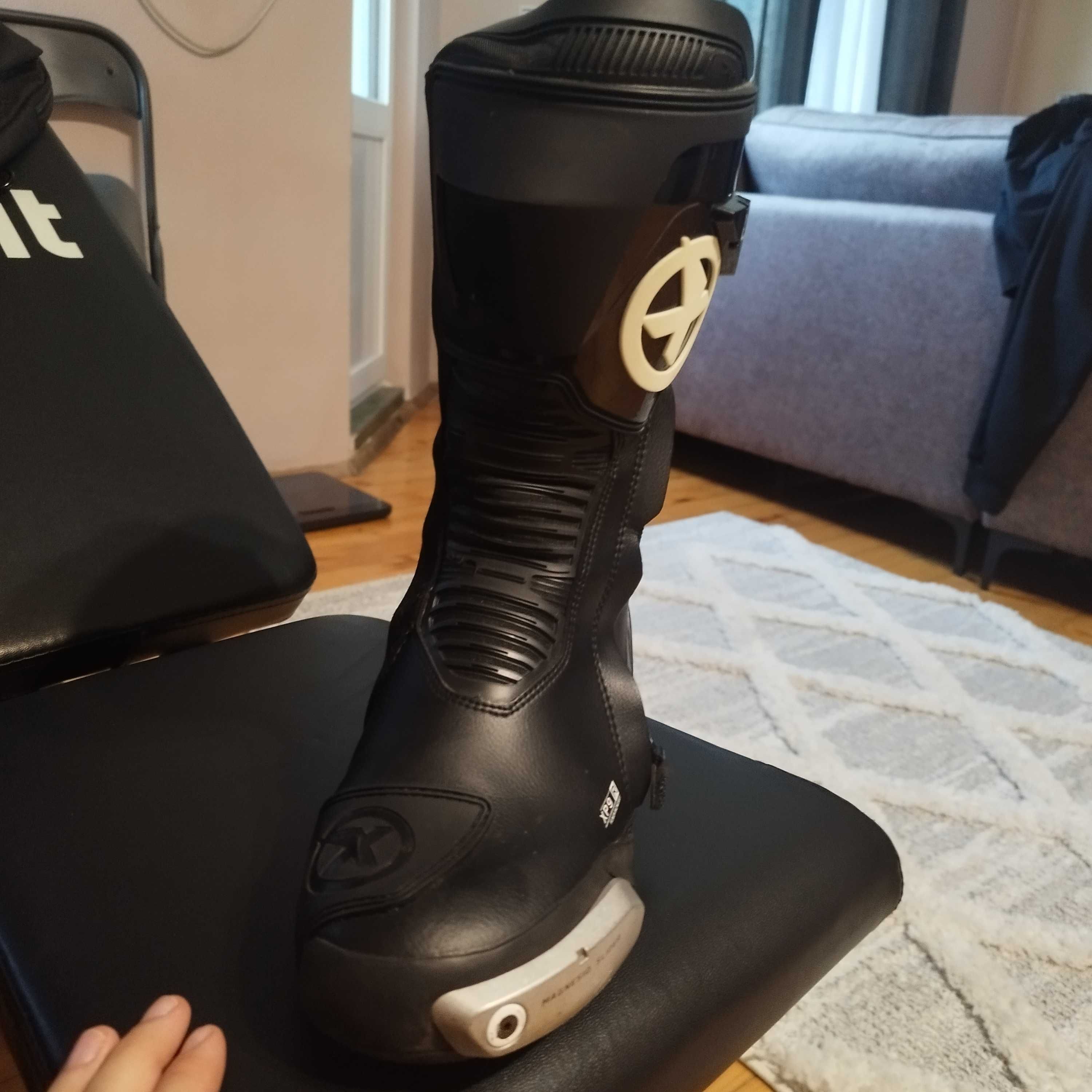 Мото Ботуши XPD XP9R BLACK+Acerbis Imapct evo 3.0 наколенки
