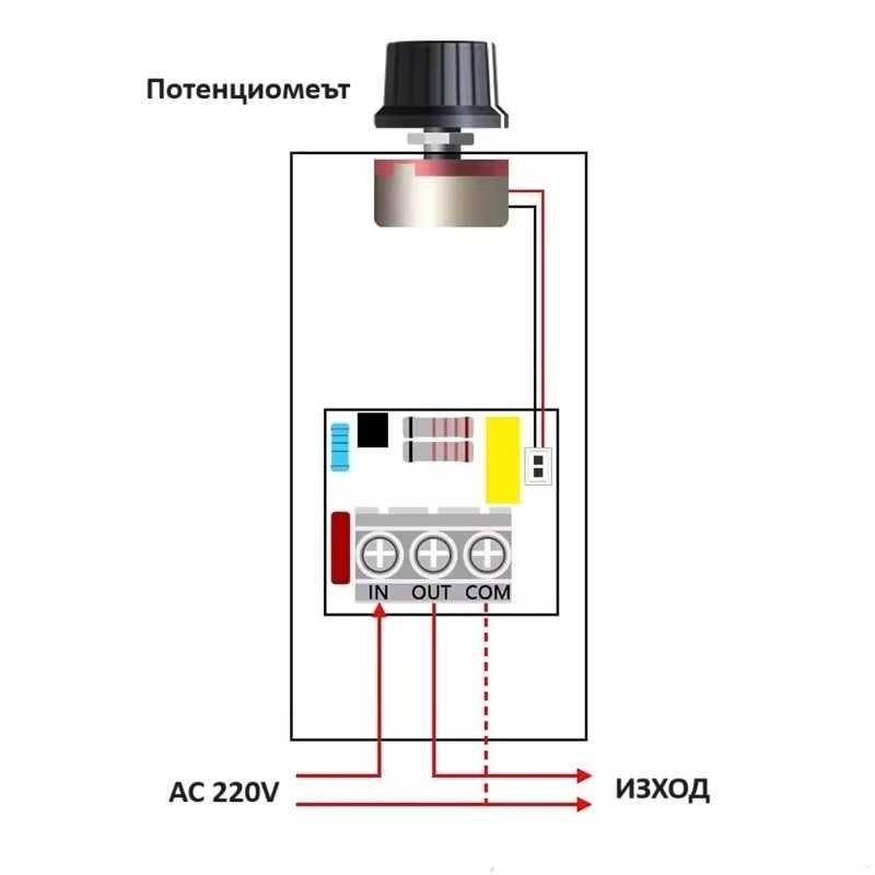 Фазов SCR регулатор на мощност за 220 VAC до 10KW, 20214270