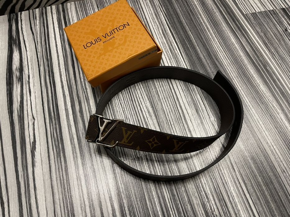 Curea LOUIS VUITTON-gravura interior:Piele naturală ! toate inscriptio