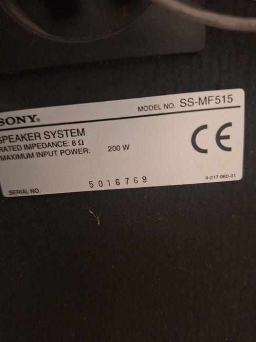 Boxe sony SS-MF515