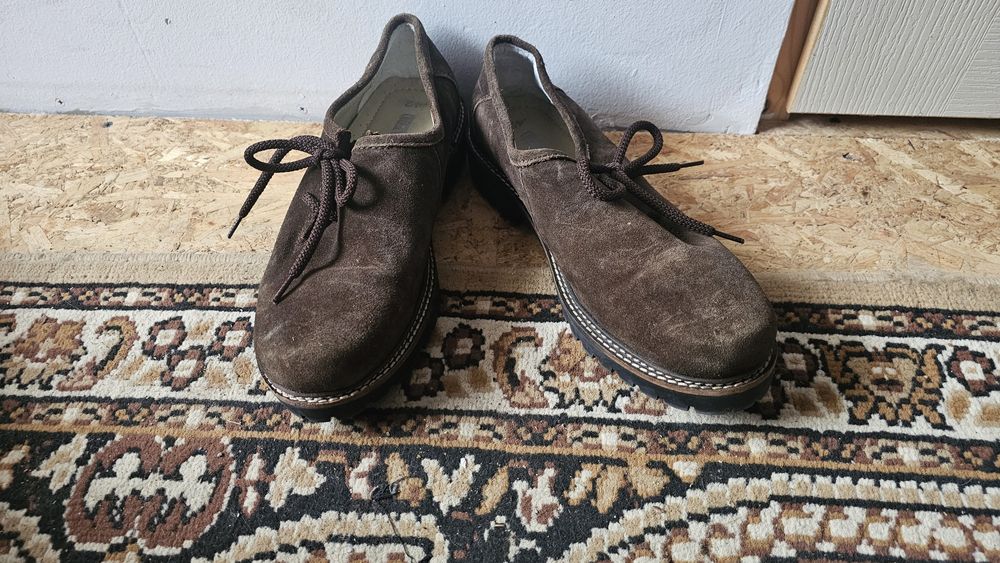 Pantofi eleganti maro piele întoarsă nr 42