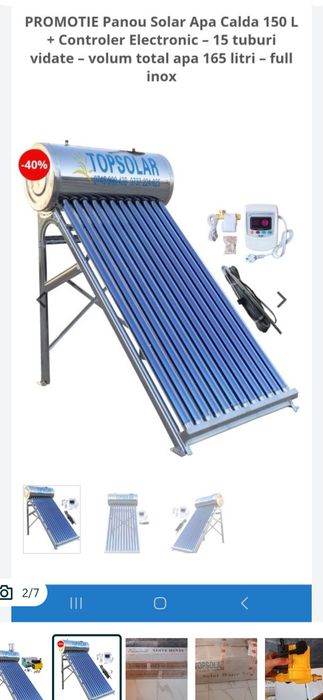 Panou solar pt apa calda