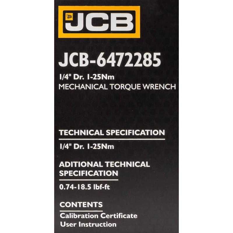 Динамометричен ключ 1/4'' 1-25 Nm JCB 6472285