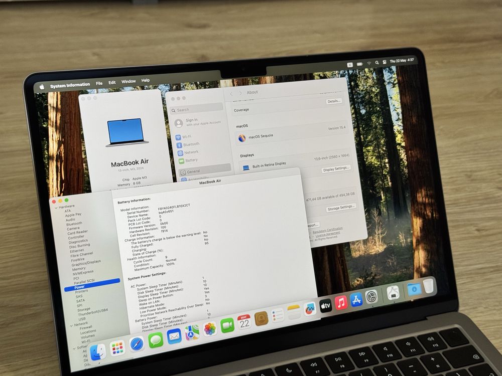 *512GB*Нов 13.6’Macbook Air M3 2024/8GB Ram/512GB SSD/Гаранция