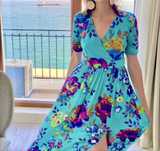 Rochie lungă din vâscoză Made in Italy, măsura M