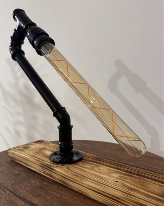 Индустриални ръчно изработени лампаи с Edison крушка – уникат!