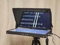 Prompter portabil 15 inch cu display si rails