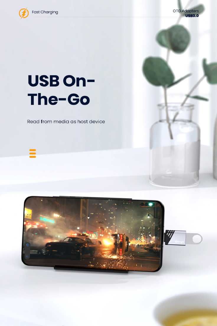 Преходник от USB 3.0 към USB Type-C, OTG Type-c Dongle, тип Ц донгъл