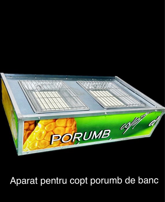 Toneta, stand, taraba porumb fiert pe gaz