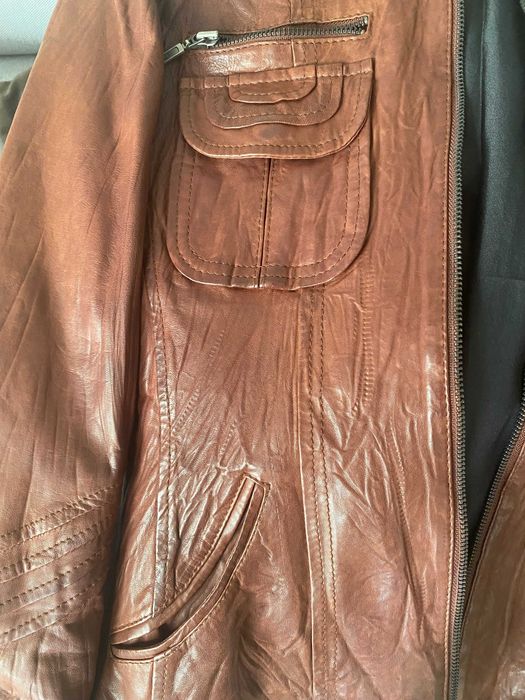 Дамско кожено яке H-I-S JEANS естествена кожа