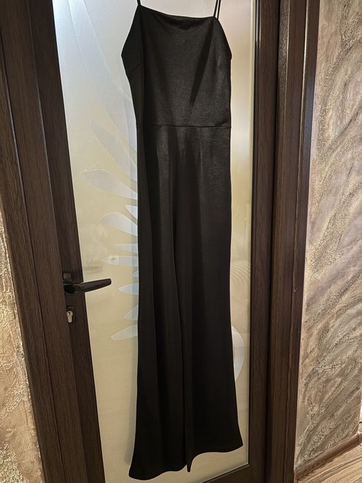 ZARA Кожено яке+сатенен гащеризон